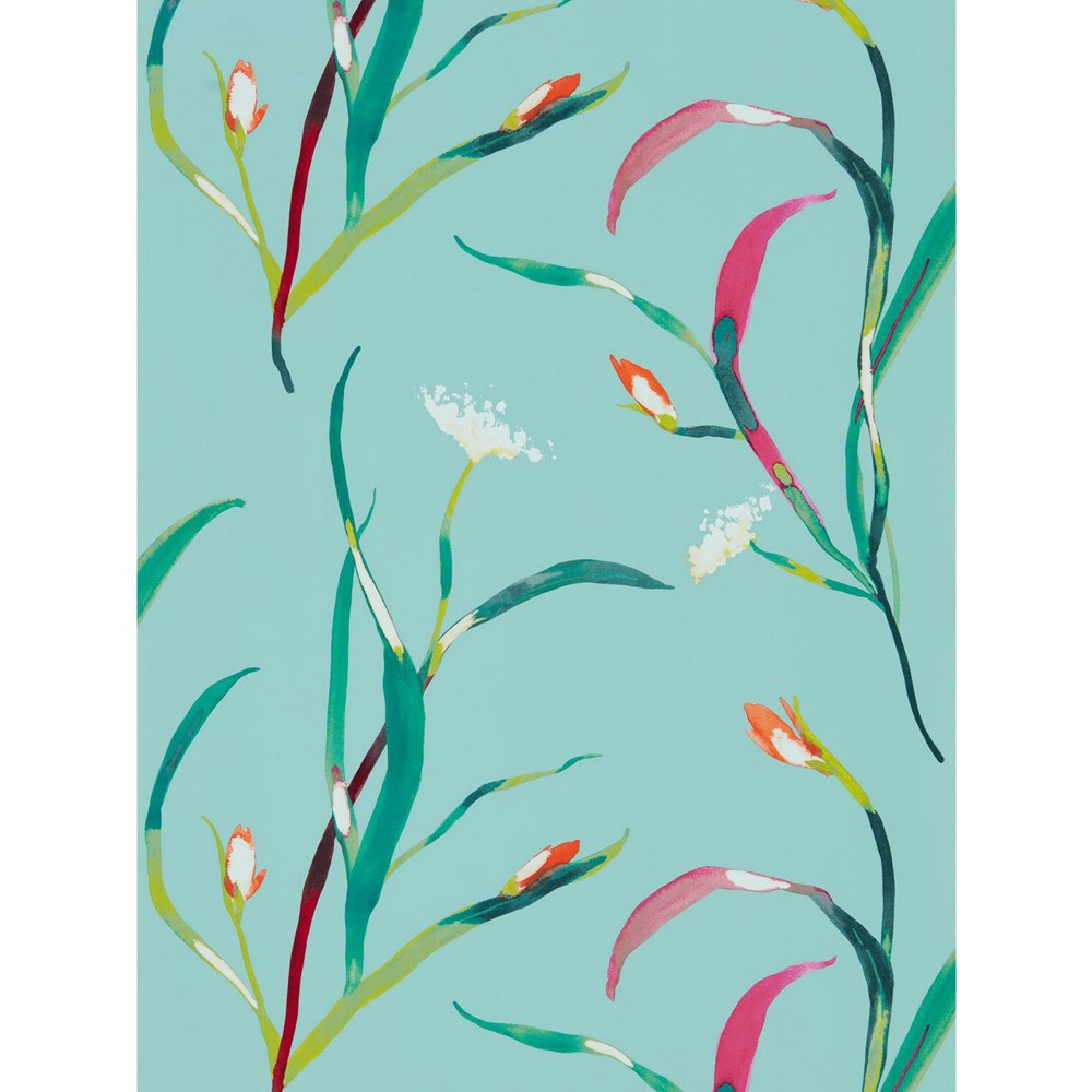 Saona Wallpaper 111755 by Harlequin in Lagoon Blue Zest